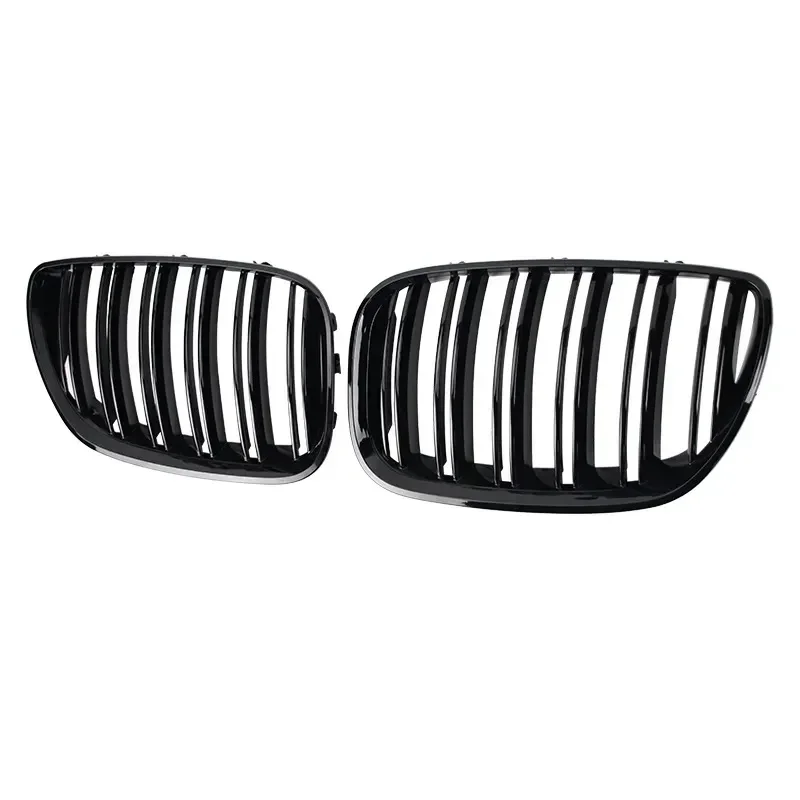 For BMW X5 E53 Car Front Kidney Grill Gloss Black M Double Slat Hood Grille Racing Grills Auto Grilles Accessories 2004-2006