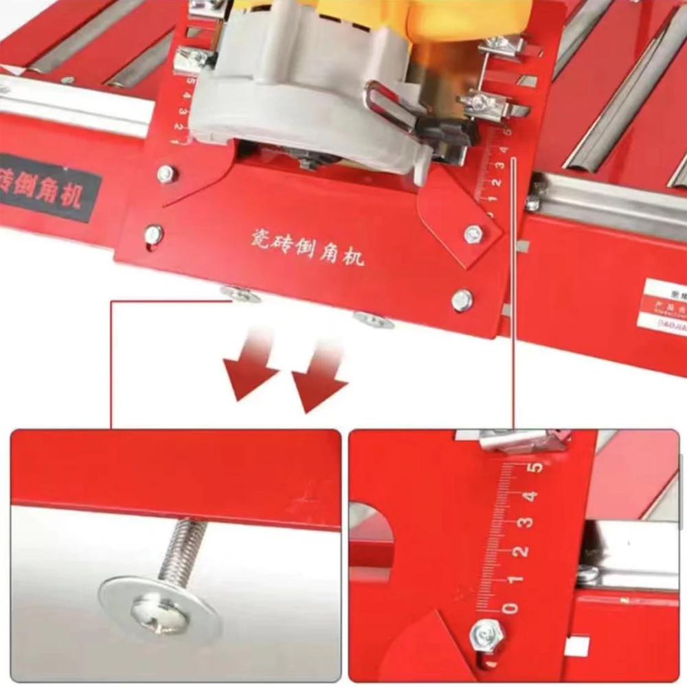 Electric 45-degree Portable Small Desktop Multi-function Dust-free Water Cutting Bevel Ceramic Tile Chamfering Machine