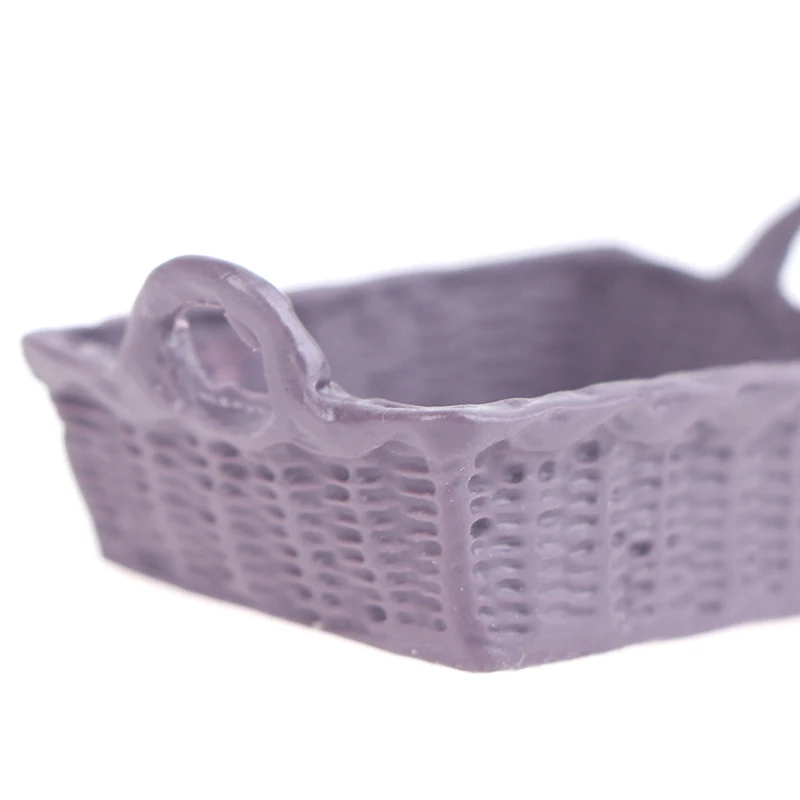 Mini panier de rangement en résine de maison de courses, accessoires de modèle, jouets de simulation, fournitures de décoration pour la maison, beurre, 1PC, 1:12