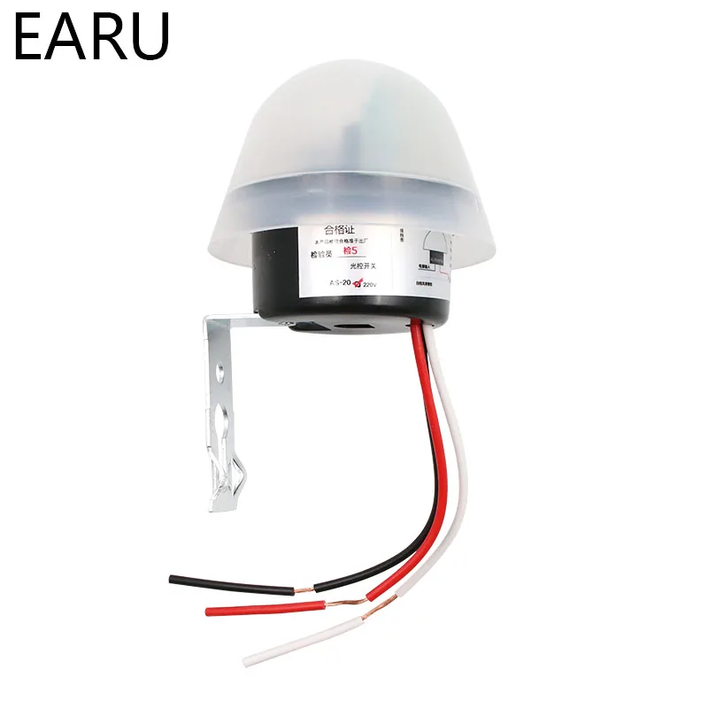 Automatic Auto On Off Photocell street Light Lamp Switch C AC 220V 50-60Hz 10A Photo Control Photoswitch Sensor Switch