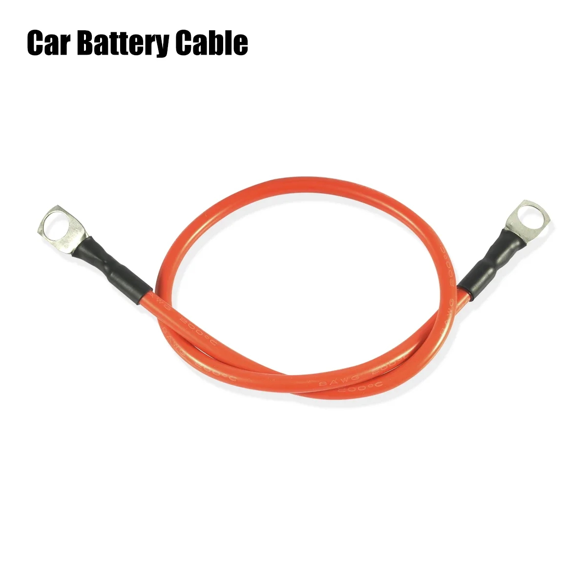 Heat Resistant Silicone Wire 8/6/4/3/0 AWG Tinned Copper Wires Battery Inverter Cable With M6 M8 M10 Lug For Inverter Car Solar