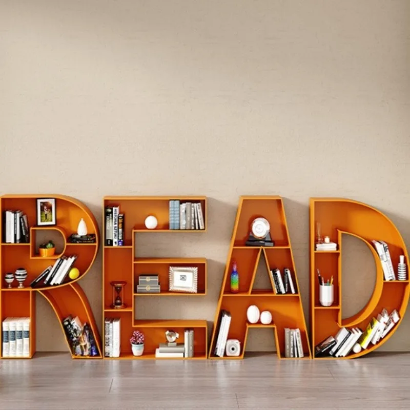 School Kindergarten Wall Display Shelf Company Floor-to-ceiling Bookcase Shelf