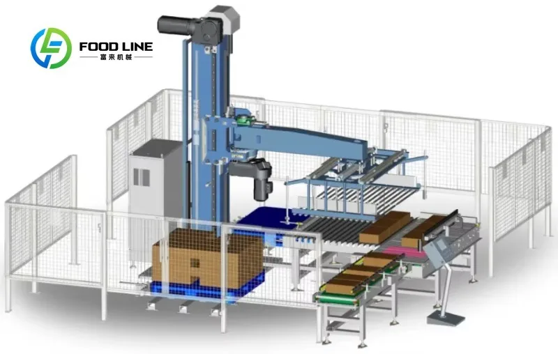 Good Quality Full Automatic Robot Palletilizer Packing Line Palletizering Robotic Box Case Cement Bags Palletizer Machine