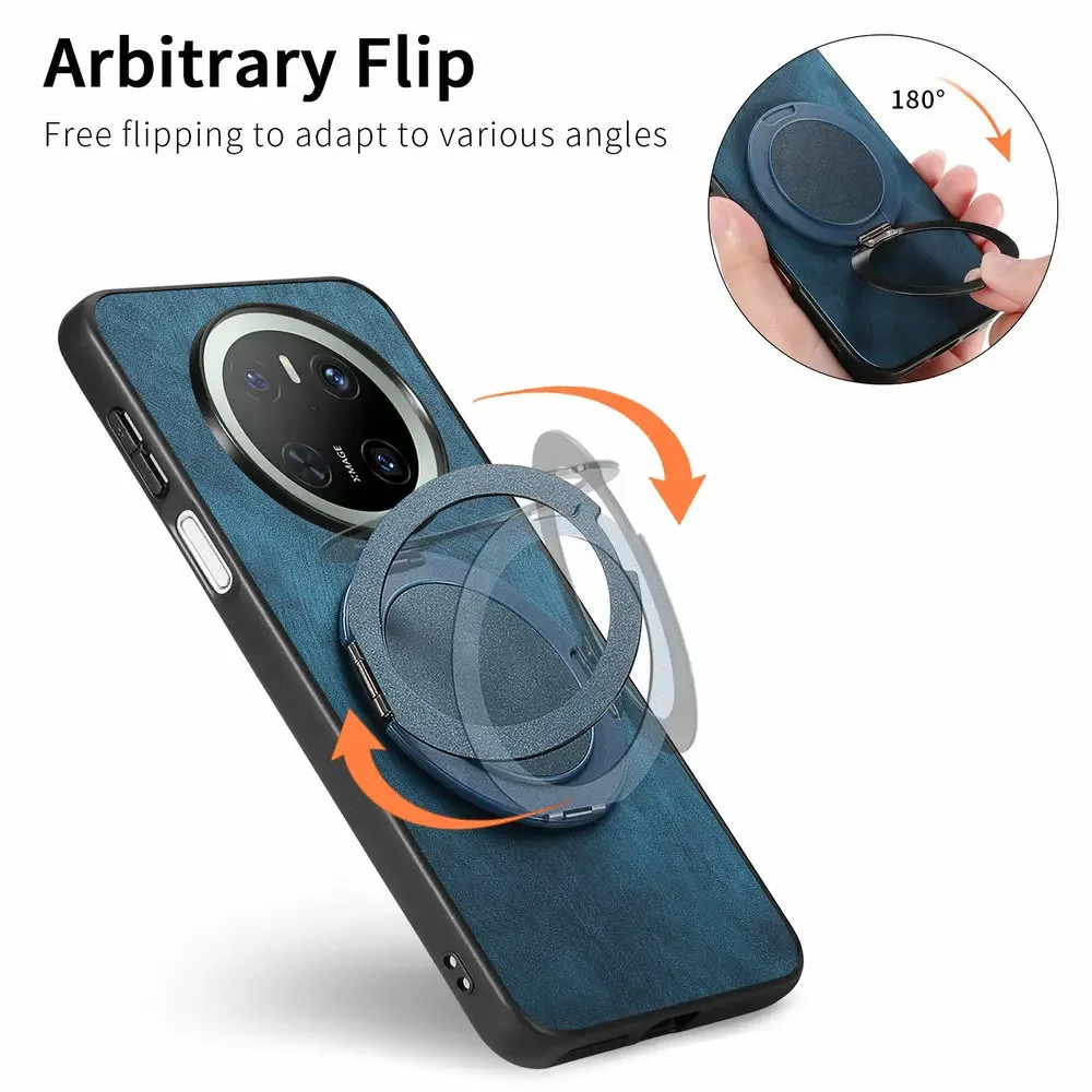 Honor X9D X9C 5G Luxury Case Magnet Ring Leather Back Panel Honor X9B Bumper Cover Hono Magic 7 Pro 6 Lite 5 X 9 D Phone Funda