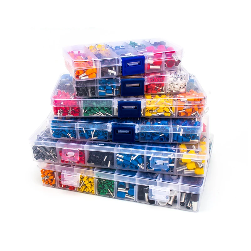 400/415/990/1200/2400PCS Type Insulated Cold Pressed Terminal Wire Connector Crimp Terminator Crimping Pliers Wire Stripping Pli