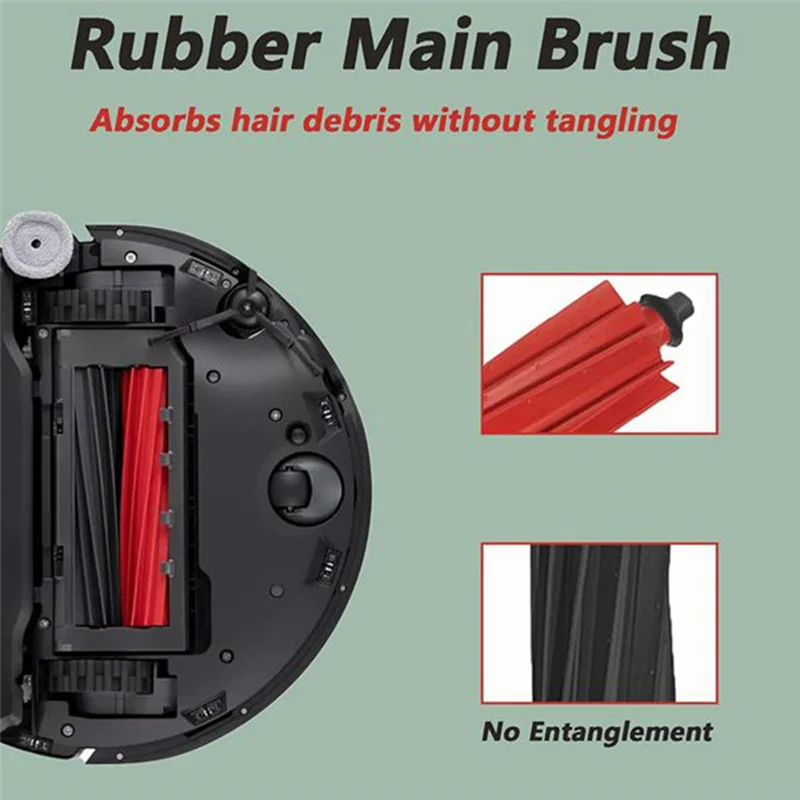 AT51-Compatible pour Roborock Qrevo Master remplacement brosse latérale principale filtre HEPA tampons de vadrouille sac à poussière pièces de rechange accessoires