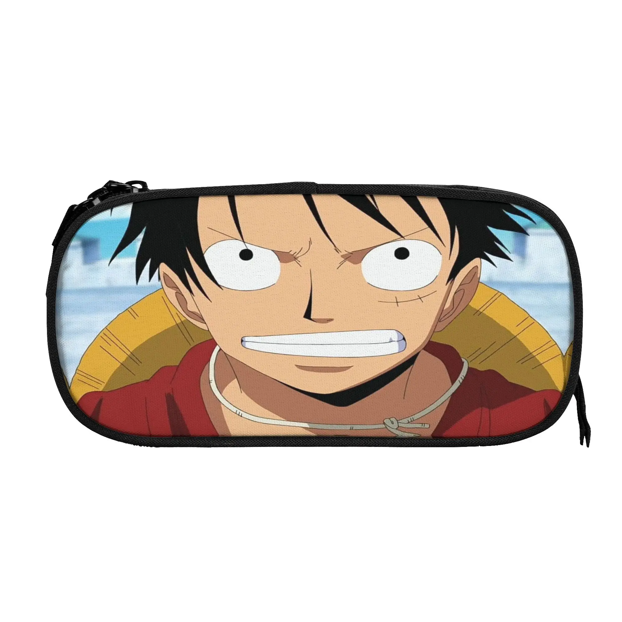 

Large Capacity Pencil Pouch o-one-piece-e onepiece luffys Office Accessories Double Layer Pencil Bag Girl Makeup Bags Gift