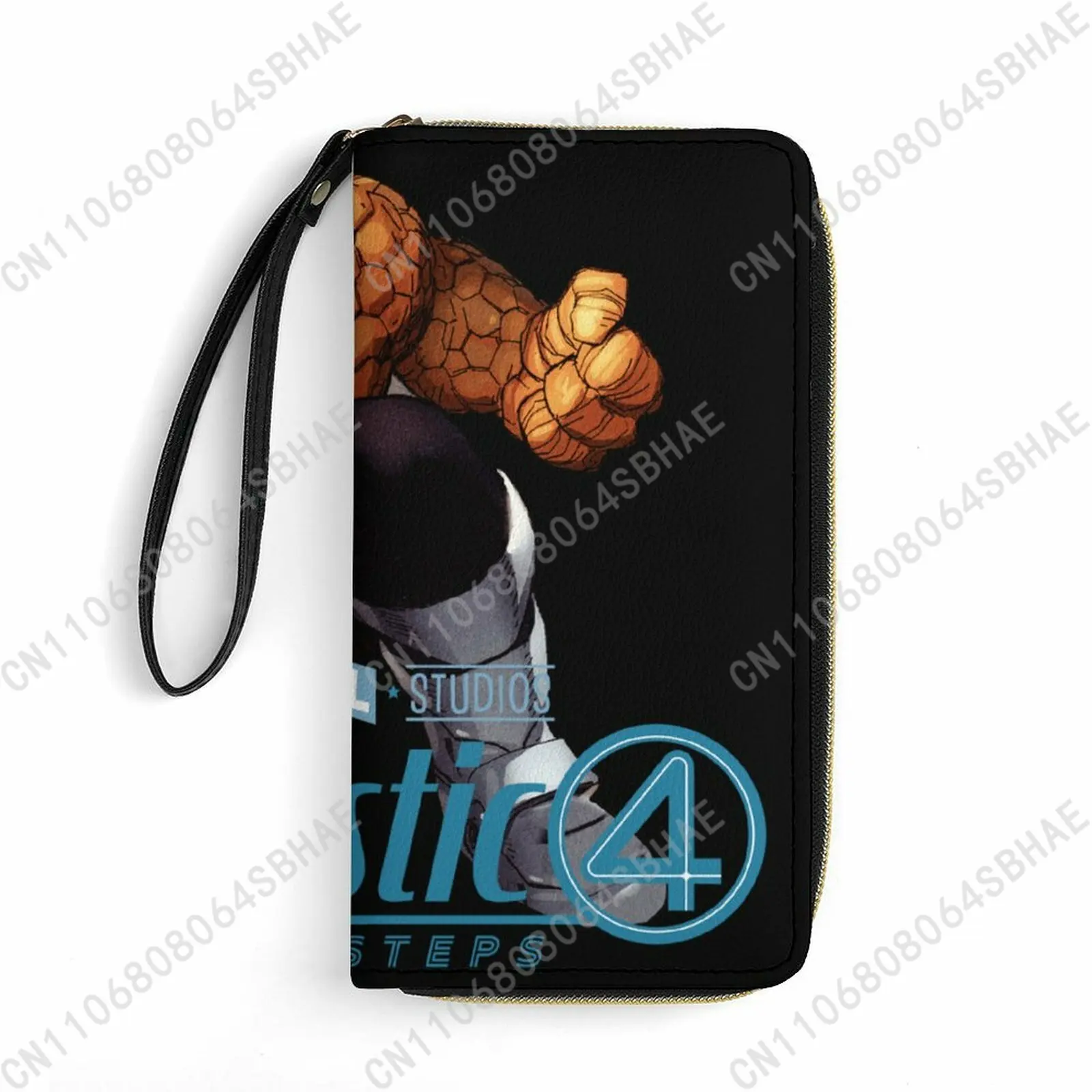 

Marvel Things Custom PU Leather Wallet Rope Handle Small Portable Card Holder Men Women Purse Gift Friend Parents Cosplay