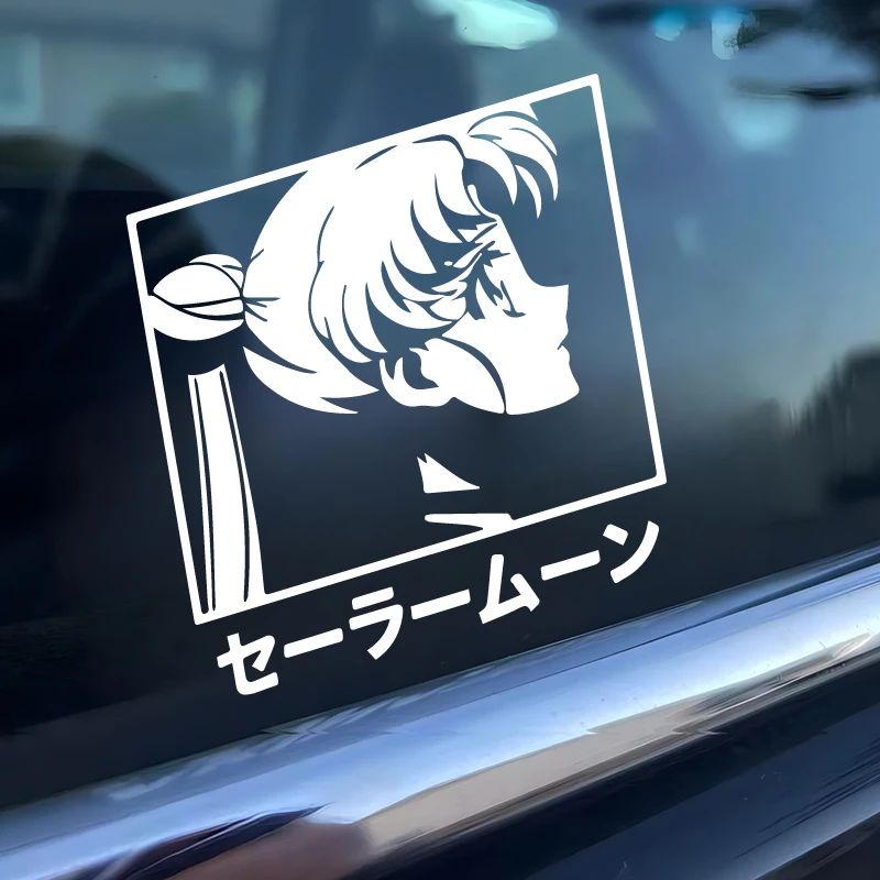 Moon Sailor Anime-Aufkleber, kreativer und modischer Aufkleber mit hoher Qualität für Autofenster, gut für weibliche Fahrerinnen, für einen einzigartigen Look!