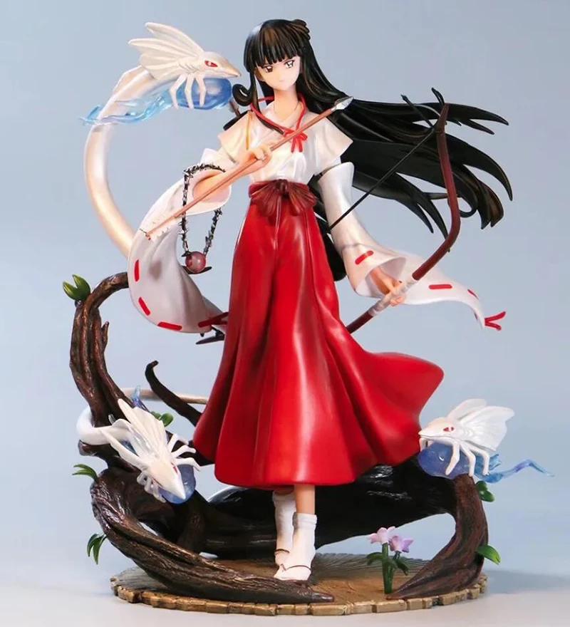 Anime Figurine Inuyasha Kikyo GK Statue Kikyō PVC Action Figure Collection Model Toy 26cm