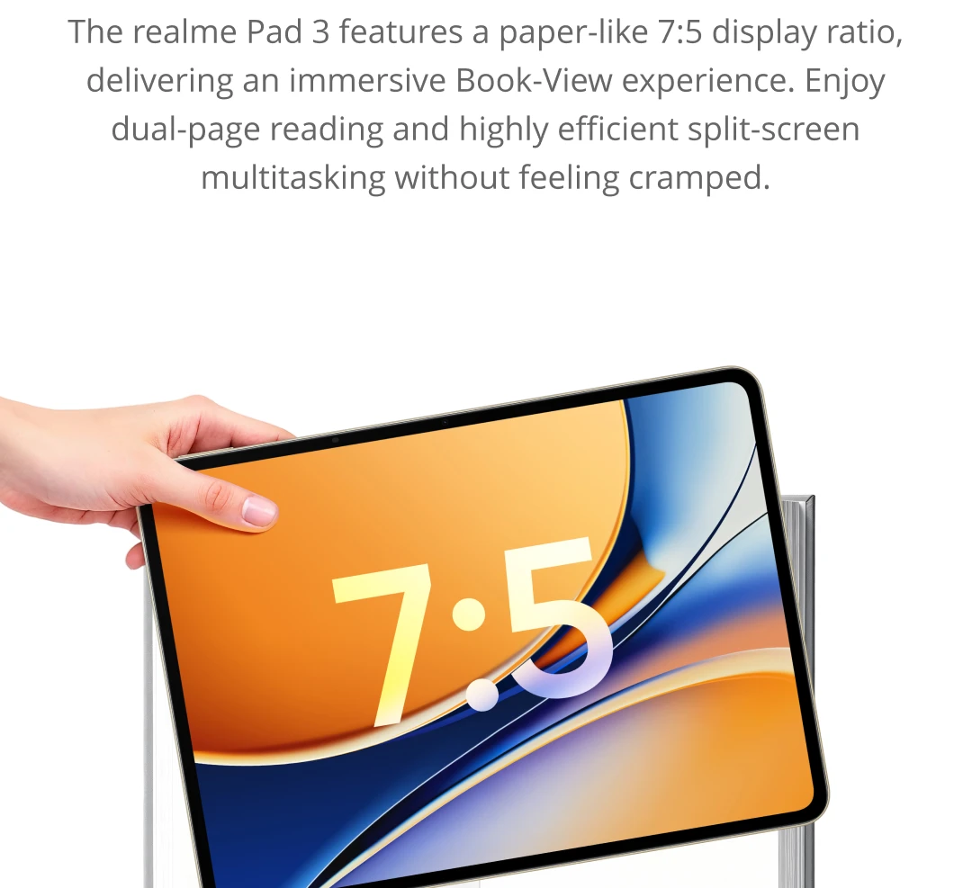 [New Launch] realme Pad 3 5G Global Version 256GB Dimensity 7300-Max 120Hz 2.8K Display 12200mAh Titan Battery 45W Charge