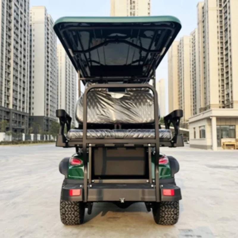 Golf Course Special Golf Cart Tourist New Energy Factory Price Electric Golf Cart 10 Seat Bumper Off-Road Tires Upholstered Seat