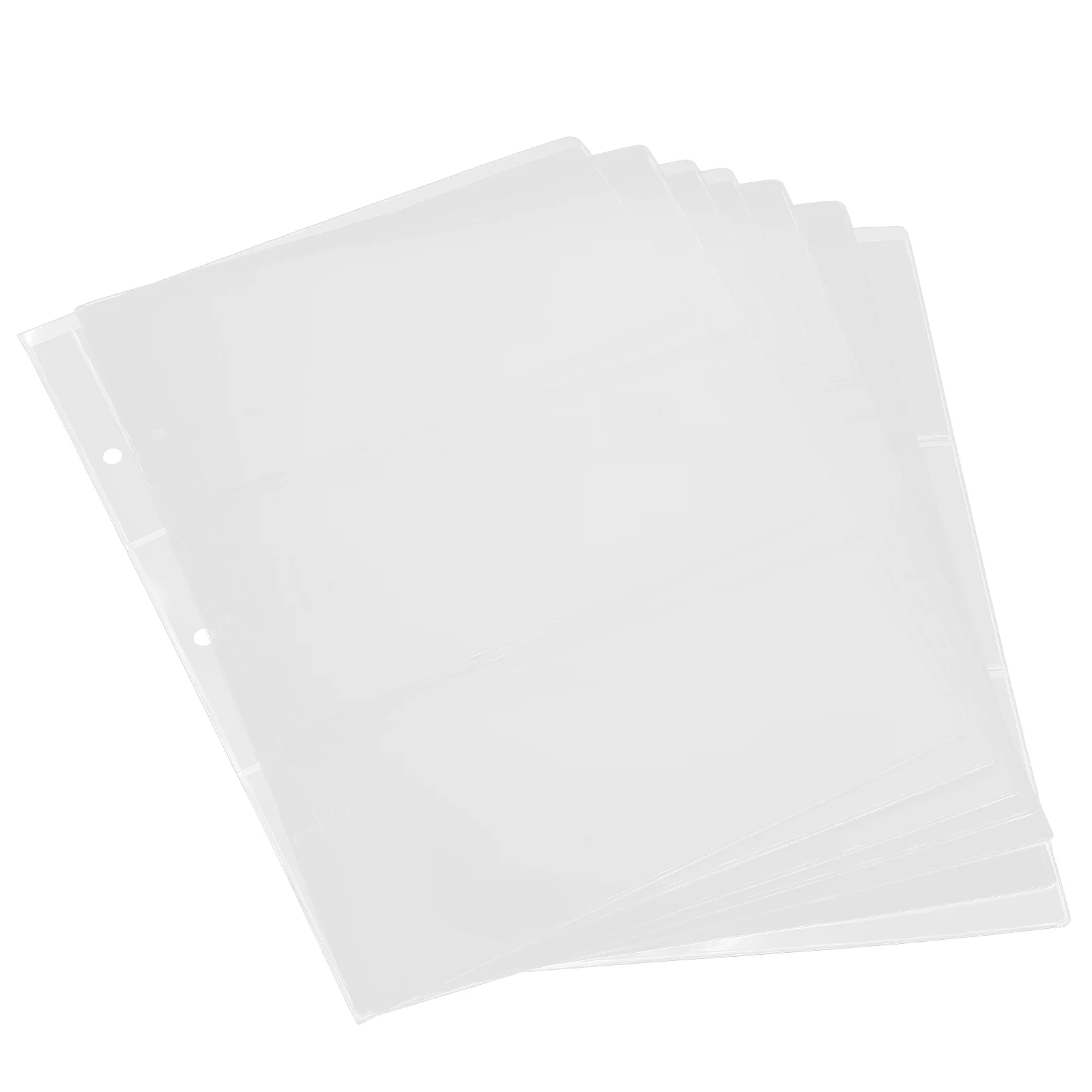 

10 Sheets Binder Currency Sleeves Collectors 3-Pocket Clear Plastic Currency Pages Three Ring Binder Refill Currency Binder