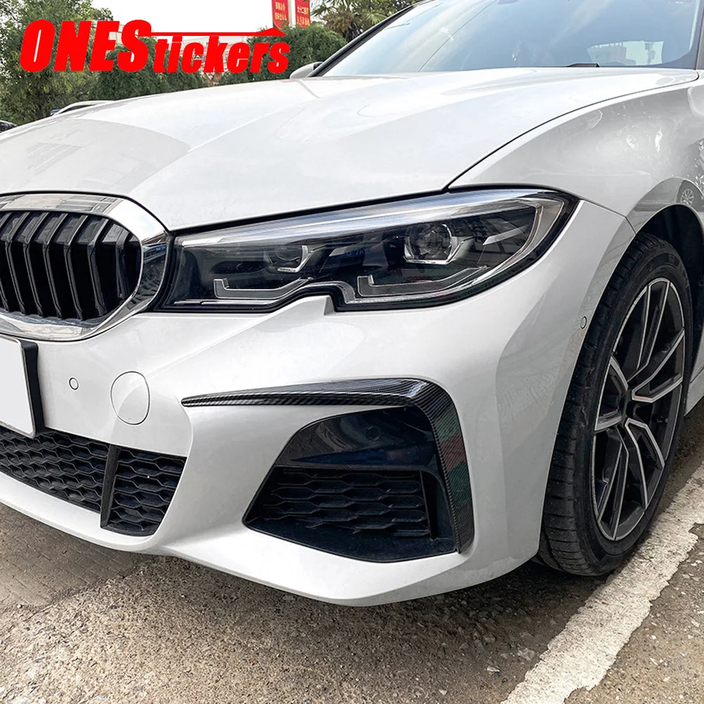 For BMW 3 Series G20 G28 320i 325i 330i 2019 2020 2021 2022 Car Accessories Front Bumper Lip Splitter Canard Fog Lamp Trim Cover