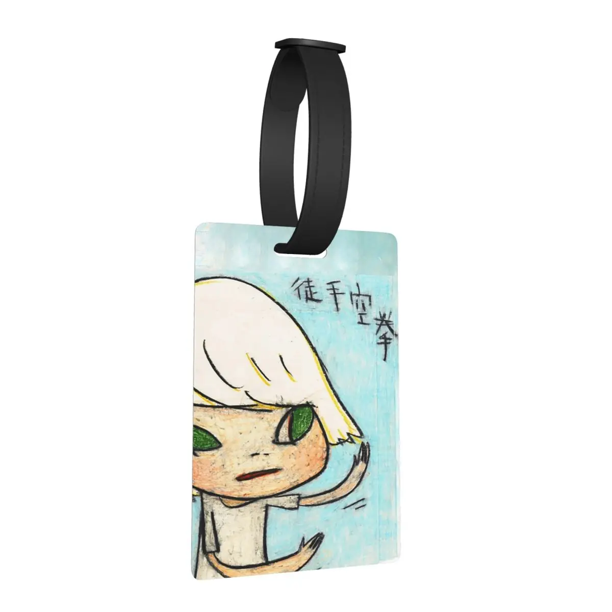 

Бирка для багажа «Гypsy Song» в стиле Йошитомо Нара, аксессуар для чемодана, этикетка для путешествий, держатель для багажа, идентификатор, имя, адрес