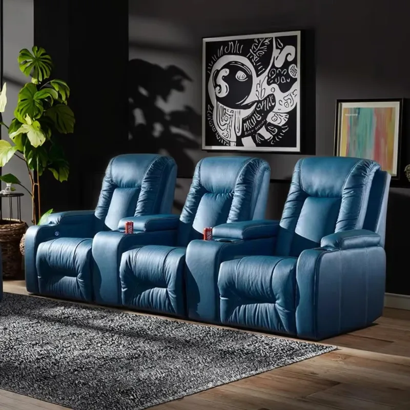 New Arrival Design Factory Direct Sale Leather Home Cinema Seats Recliner Single Chair Movie Home Theater Sofa
