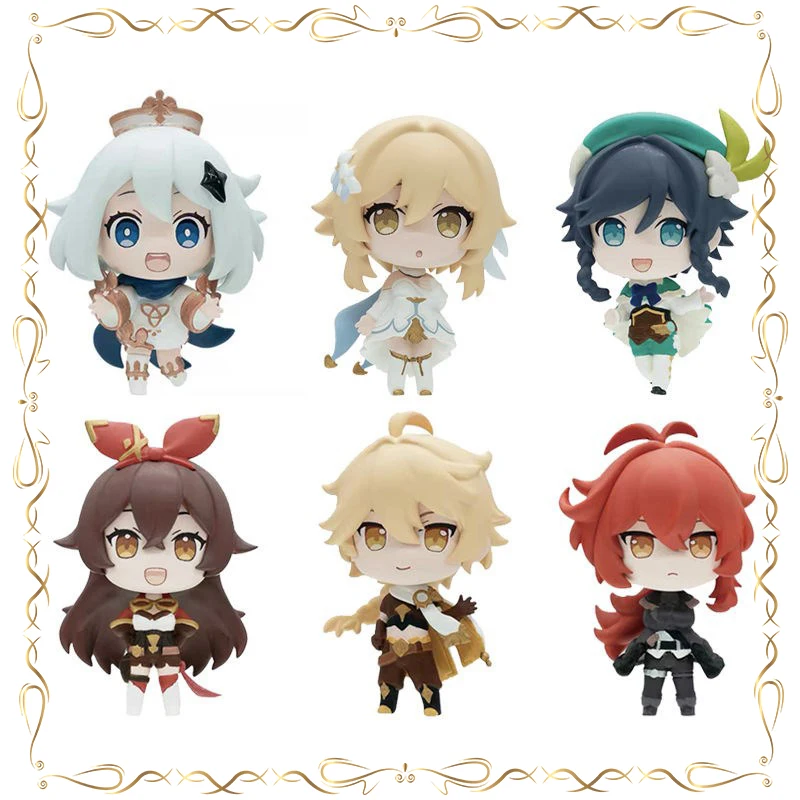 

Diluc Barbara Gunnhildr Gashapon Collection Desktop Ornament Holiday Gifts Action Figure Model Toys