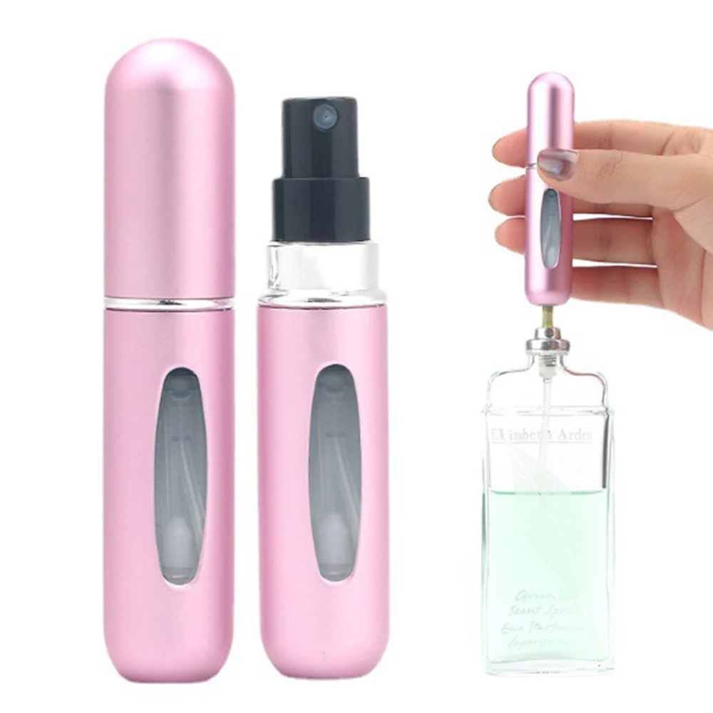 Hot 5ml Portable Mini Refillable Perfume Bottle with Spray Jar Scent Pump Empty Cosmetic Containers Atomizer for Travel Tool New
