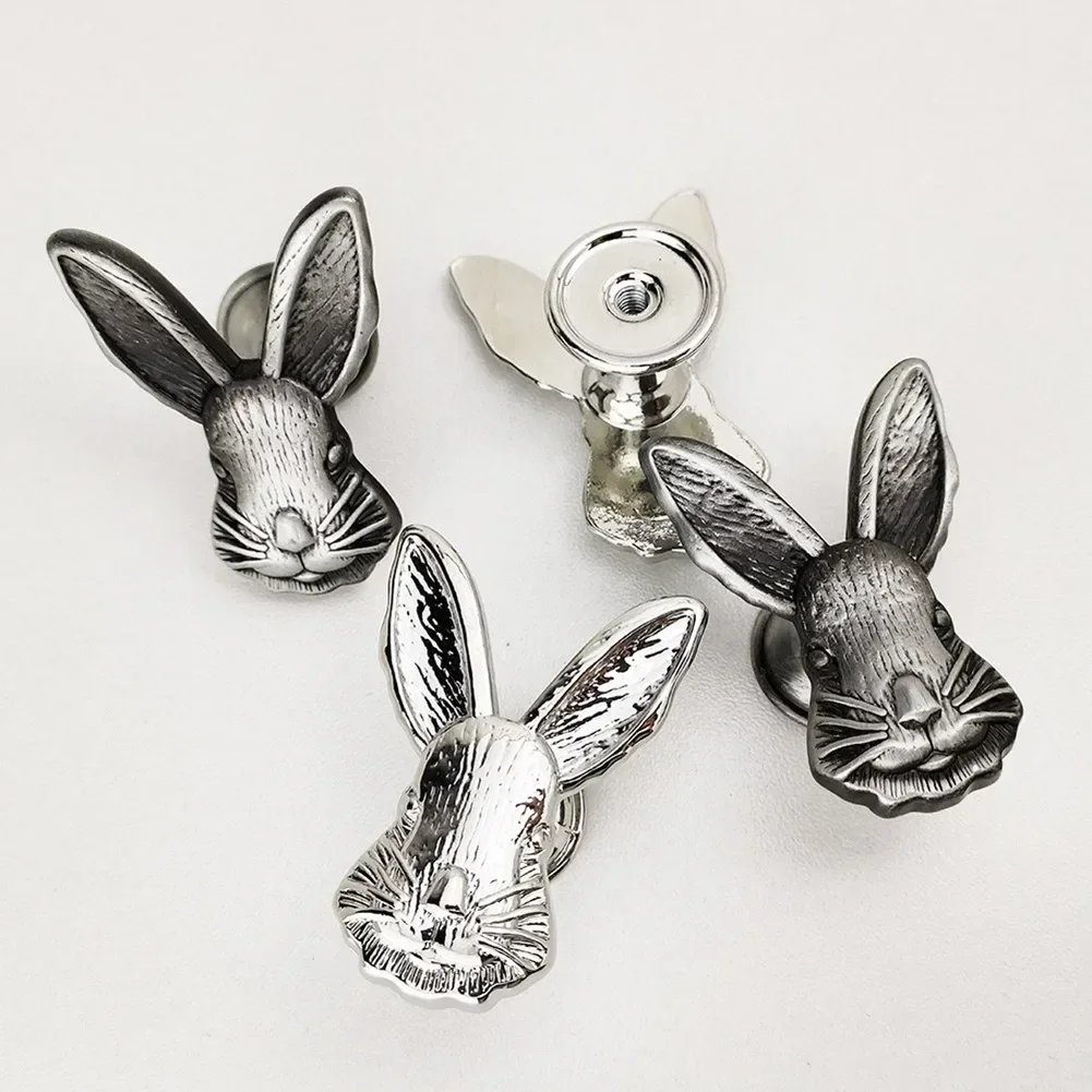 Rabbit Shape Cabinet Door Handle Zinc Alloy Furniture Handle Door Knobs Handles For Children Room Furniture Decor Hardware