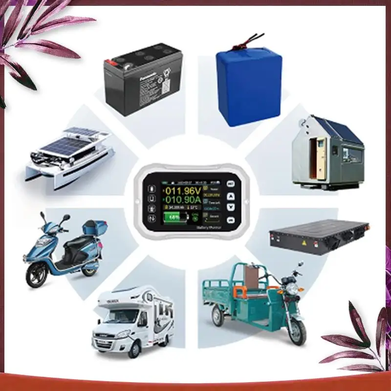 

KH140F 0-120V 400A Bluetooth Battery Monitor Voltage Current Tester RV Battery VA Coulomb Meter 1Set