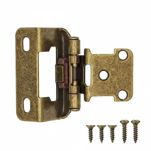 3 X 1/2 Inch Overlap, Steel Construction, Self-Closing Cabinet Mounting Bracket, Furniture Length, Ideal for