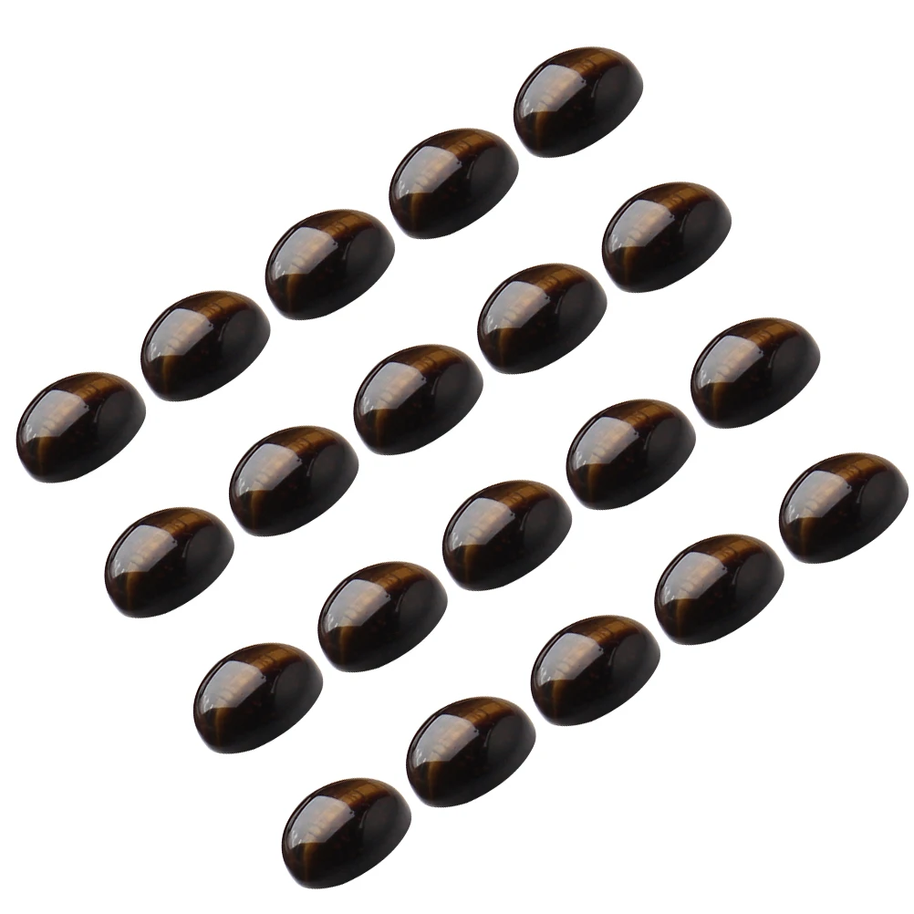 

20 Pcs Jewelry Making Cabochons Stone Patch Yellow DIY Pendant Charms Mineral Beads
