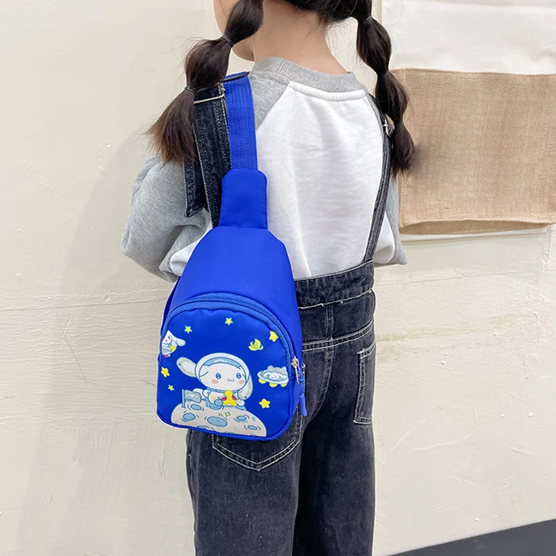 Sanrio Simple Casual Children's Crossbody Bag Male Backpack Fashion Type Symatic Small chest bag cute baby Korean waist bag