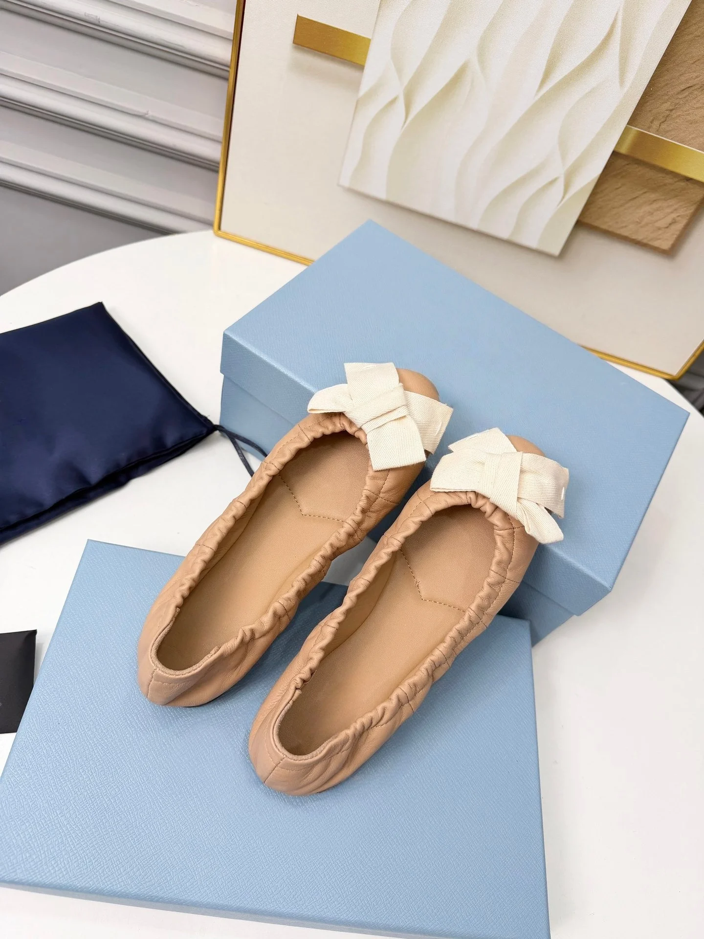 Chaussures plates décontractées de marque de luxe, style slip-on, en peau de mouton, ultra-légères p