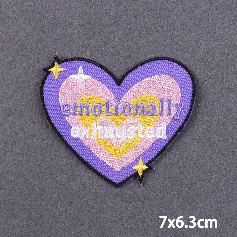 Decoration Clothing thermoadhesive patches Embroidery Iron On Patches DIY Applique Fusible Patches Badge Stickers