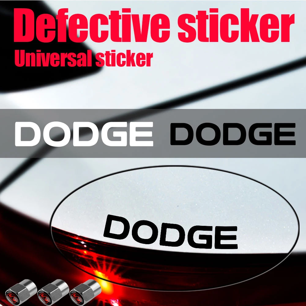 Adesivos decorativos de vinil para carro, 4 unidades, para Dodge Durango Caliber Dakota Neon SXT Nitro Avenger Dart SRT Challenger Ram