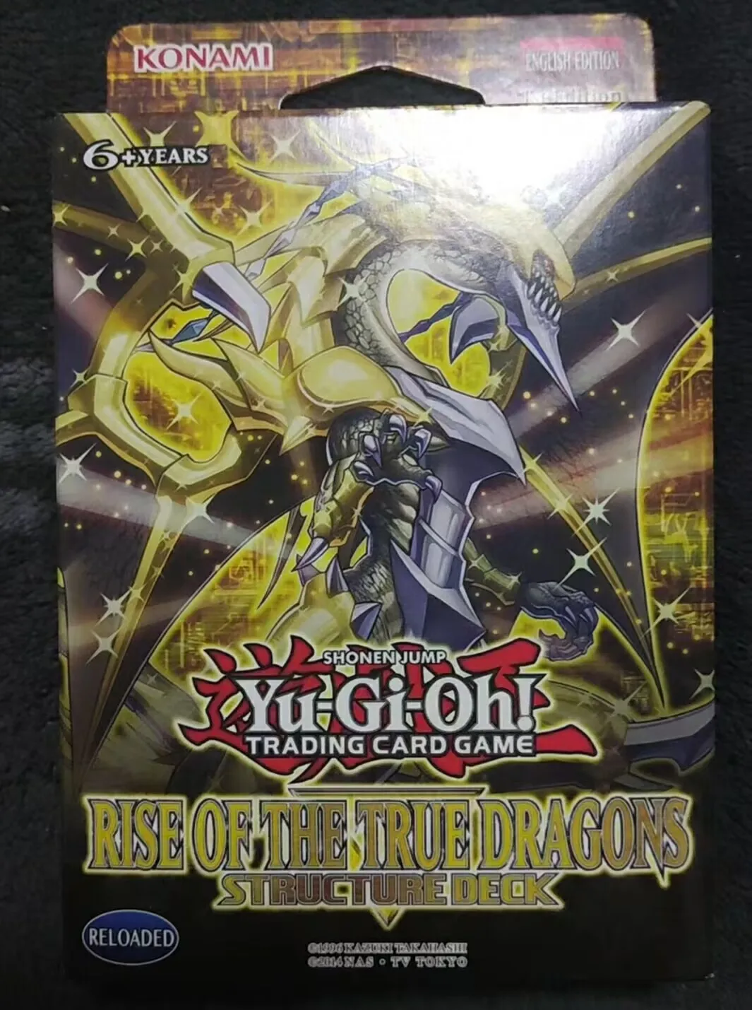 

Yugioh KONAMI Duel Monsters TCG Structure Deck Rise Of The True Dragons SR02 English 1st Edition Collection Sealed Booster Box