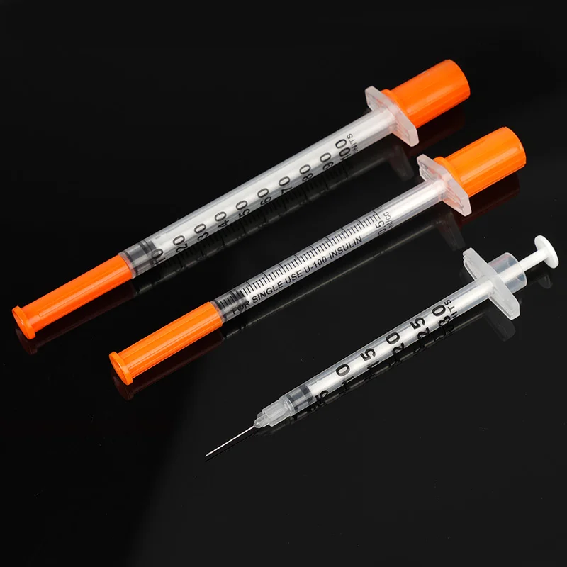 50Pcs/Pack 0.3ML 0.5ML 1ML Animal Syringe with Lab Supplies Farm Animal Cattle Sheep Horses Cat Dog Pet Syringes Liquid Tattoo