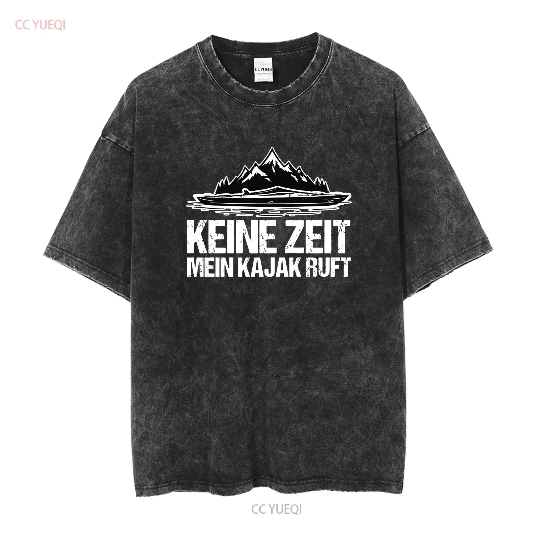 Kayaker Kayaking Kayak T Shirt long or short sleeves vintage Washed homme streetwear Slightly Top For Everyday Wear Breathable