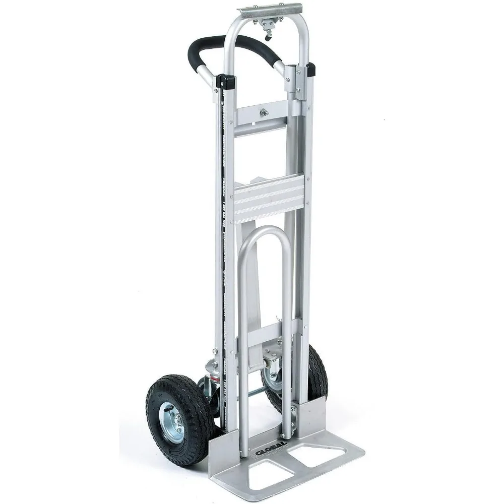 

Aluminum 3-in-1 Convertible Hand Truck with Pneumatic Wheels