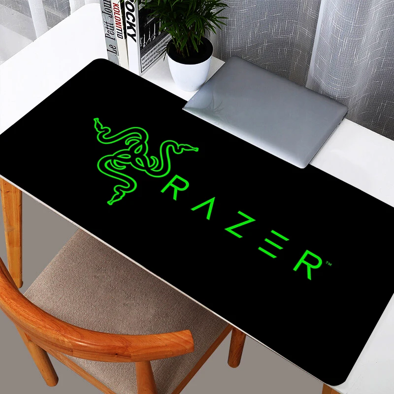 ファッション RAZER ロゴ HD マウスパッド大型ゲーマーゲームアクセサリースピードキーボードラバーロックエッジデスクマットラップトップマウスパッド