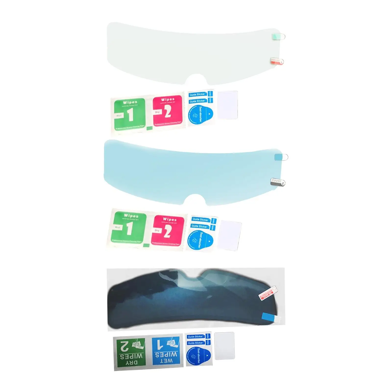 

Helmet Shield Anti Fog Film Fog Resistant 245Mmx80mm for helmet Visor Lens