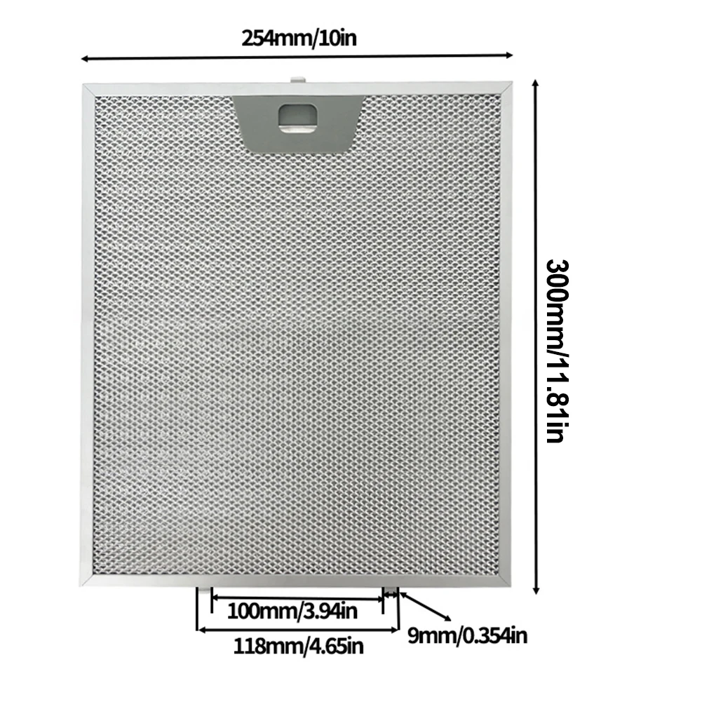 

2 Oil Grease Filter for Ran Hood for WB02X24871 Compatible JVW5361EJ1ES Stainless Steel 302 300 8/254 300 8mm Quick Replace