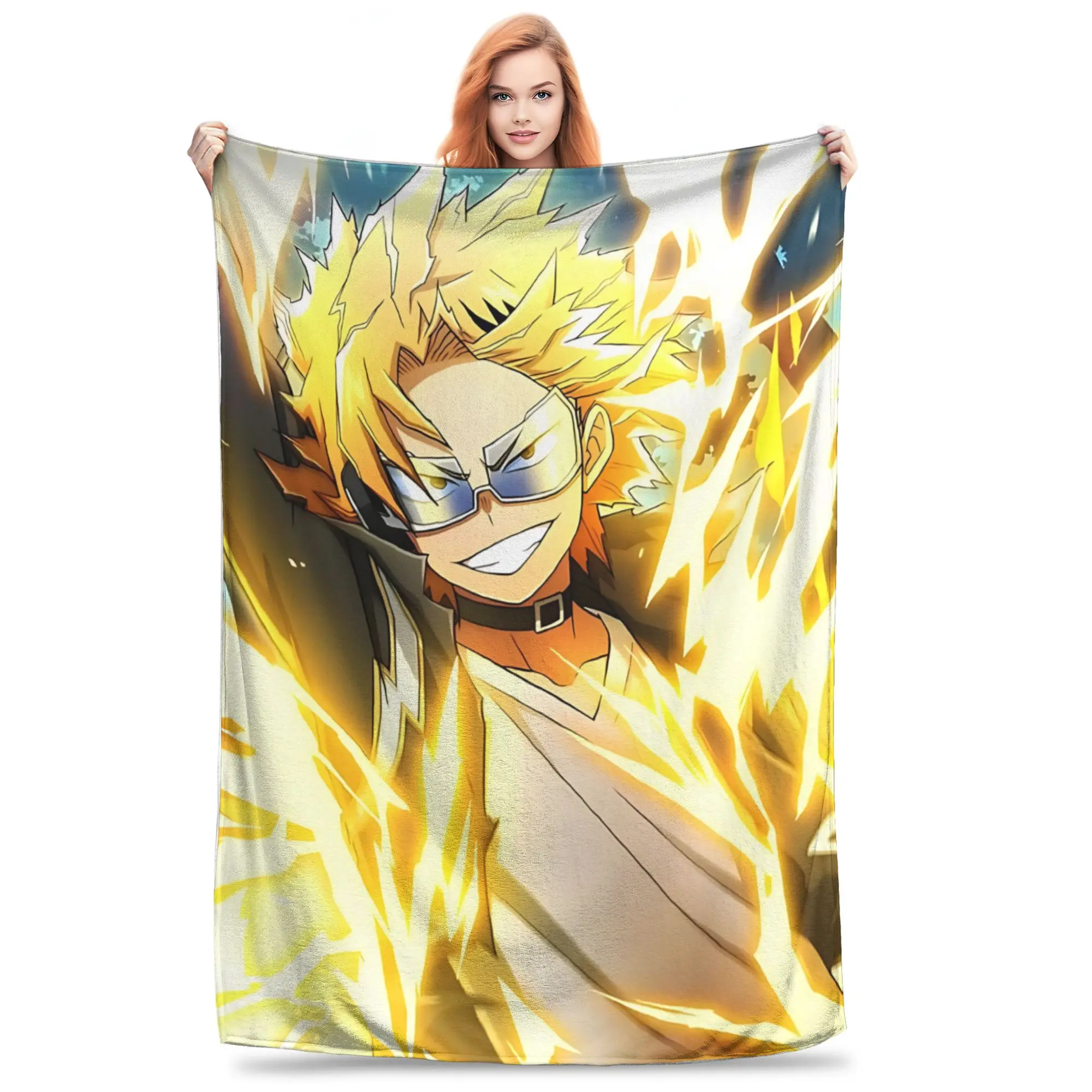 1PC Home Denki Kaminari Blanket Throw Blanket  Novelty Warm Blanket All Season Gift