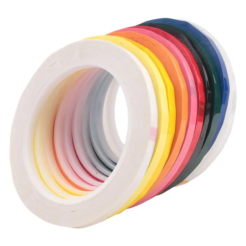 

AA05 10 Rolls Autoclave Tape-Sterilization Tape,0.24 Inch Width 216.5 Inch Length Instruments Identification Tape 10 Colors Dura