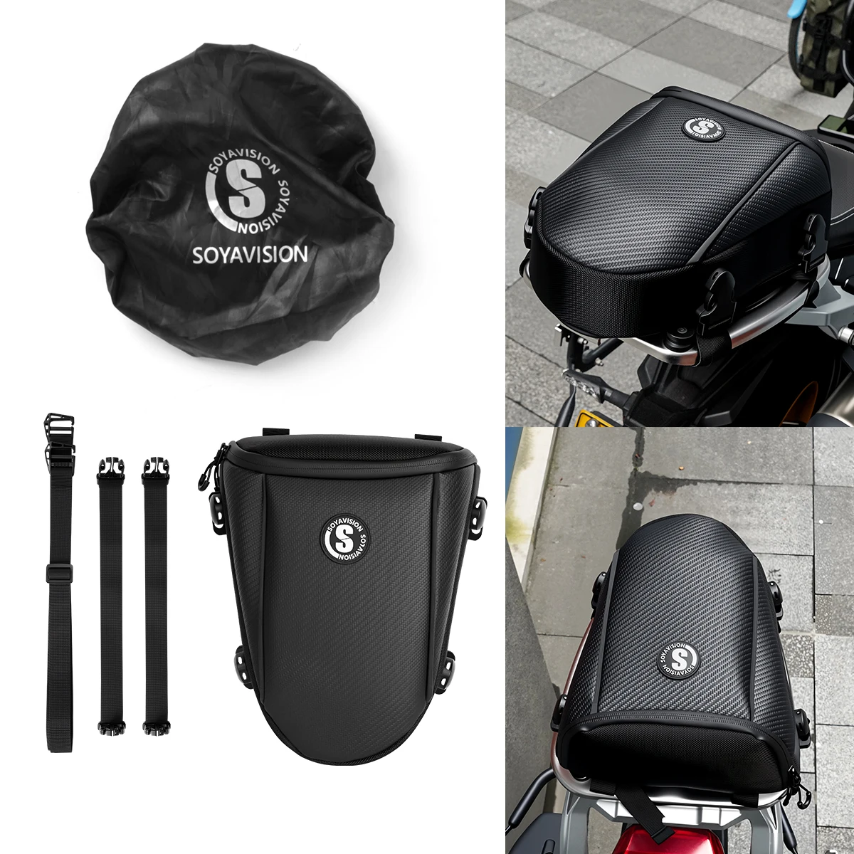 

Сумка на заднее сиденье мотоцикла, водонепроницаемая сумка на седло, хвост, багажная сумка, сумка на заднее сиденье, хвостовая сумка для багажа, мотоциклетная хвостовая сумка