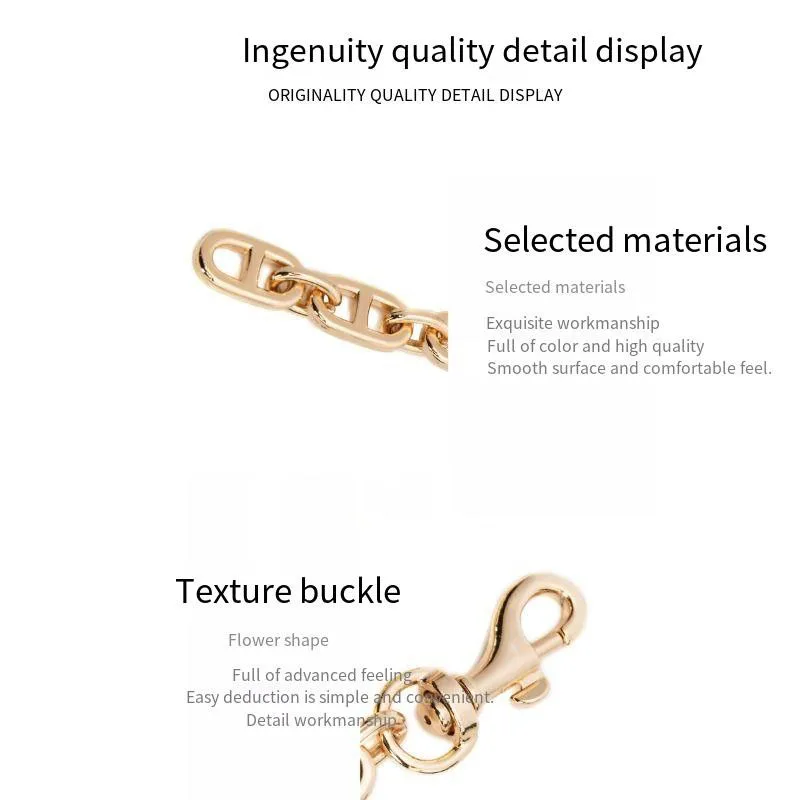 Metal Extend Chain Armpit Bag Pearl Extension Chain Bag Strap Shoulder Extension Accessories Women's Bag Chain