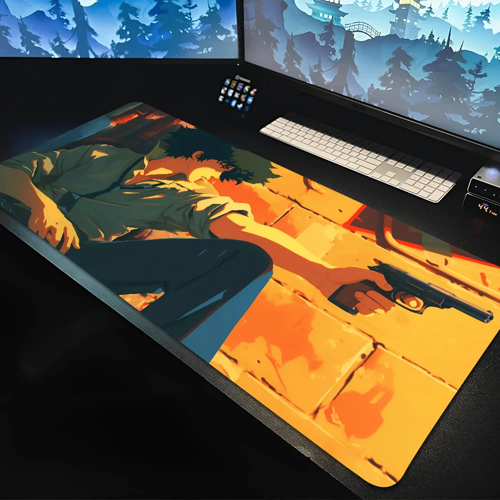 Space Cowboy Bebop Mousepad Mouse Mat Desk Mat With Pad Gaming Accessories Prime Gaming XXL Keyboard Pad Padding Mat