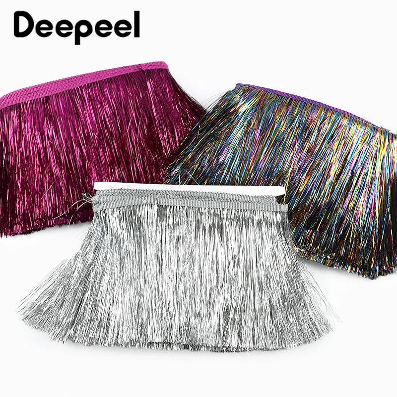 

2/5/10M 15cm Sequin Fringe Tassels Curtains Dresses Tassel Clothes Women's Bag Decorative Trimmings Stitching Sewing Accessories