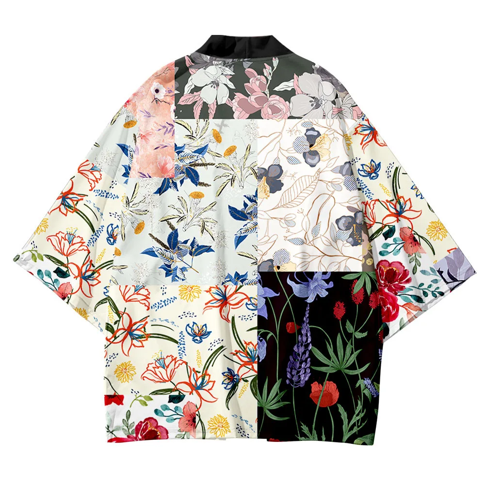 Japanese Kimono Streetwear Men Women Cardigan Harajuku Traditional Clothes Summer Beach Haori Japanese Yukata Kimono Mujer