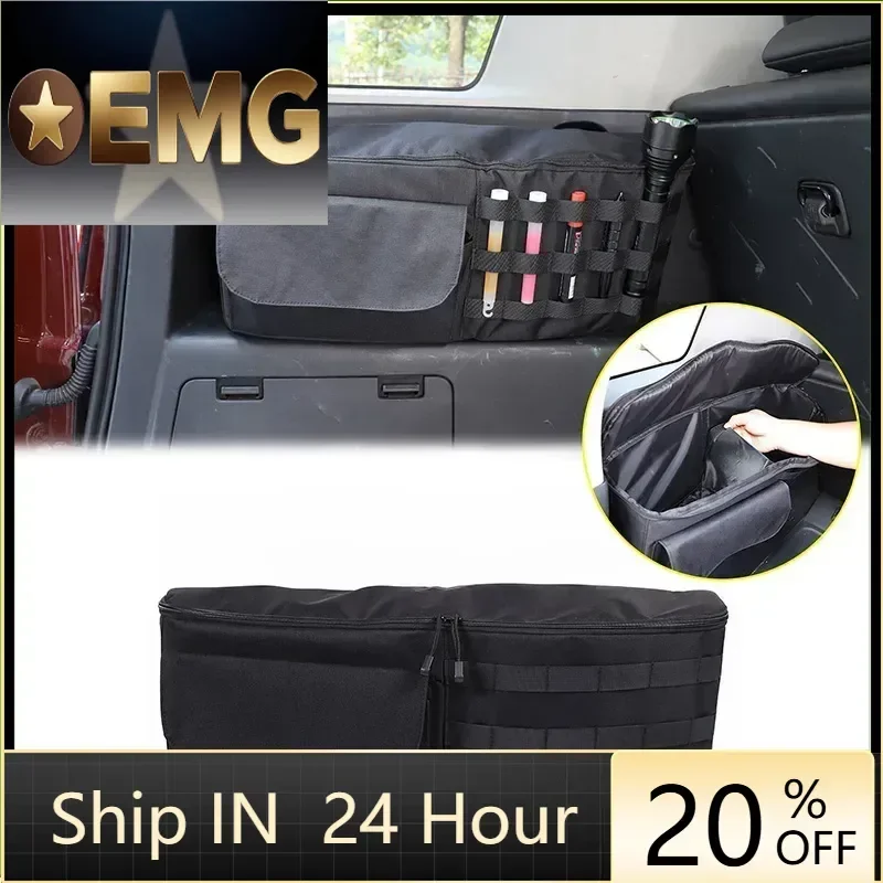 

For Toyota FJ Cruiser 2007-2021 Black Oxford Cloth Trunk Storage Bag Tool Box Medical Bag Car Tool Organizing Accessories