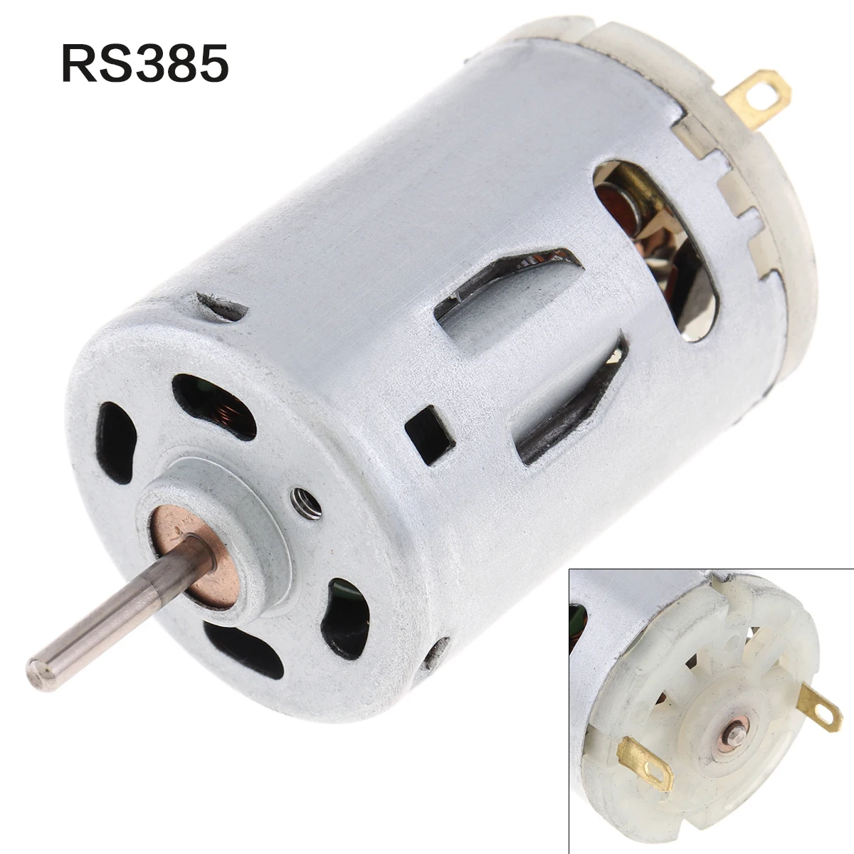 Motor eléctrico de cepillo de carbono de alta velocidad para secador de pelo, Mini Micro Motor RS365 DC 3V, 6V, 12V, 130, 260, 280, 380, 385