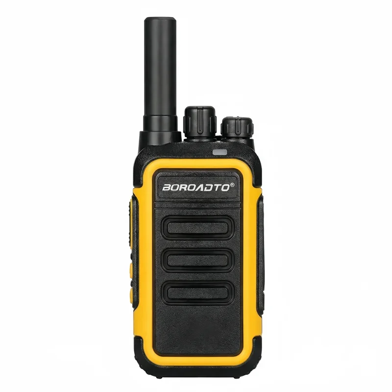 Portable Two-Way Radio 2PCS Mini Walkie Talkie UHF PMR Transceiver Rechargeable Type-C 10KM Long Range Hotel Business Outdoor