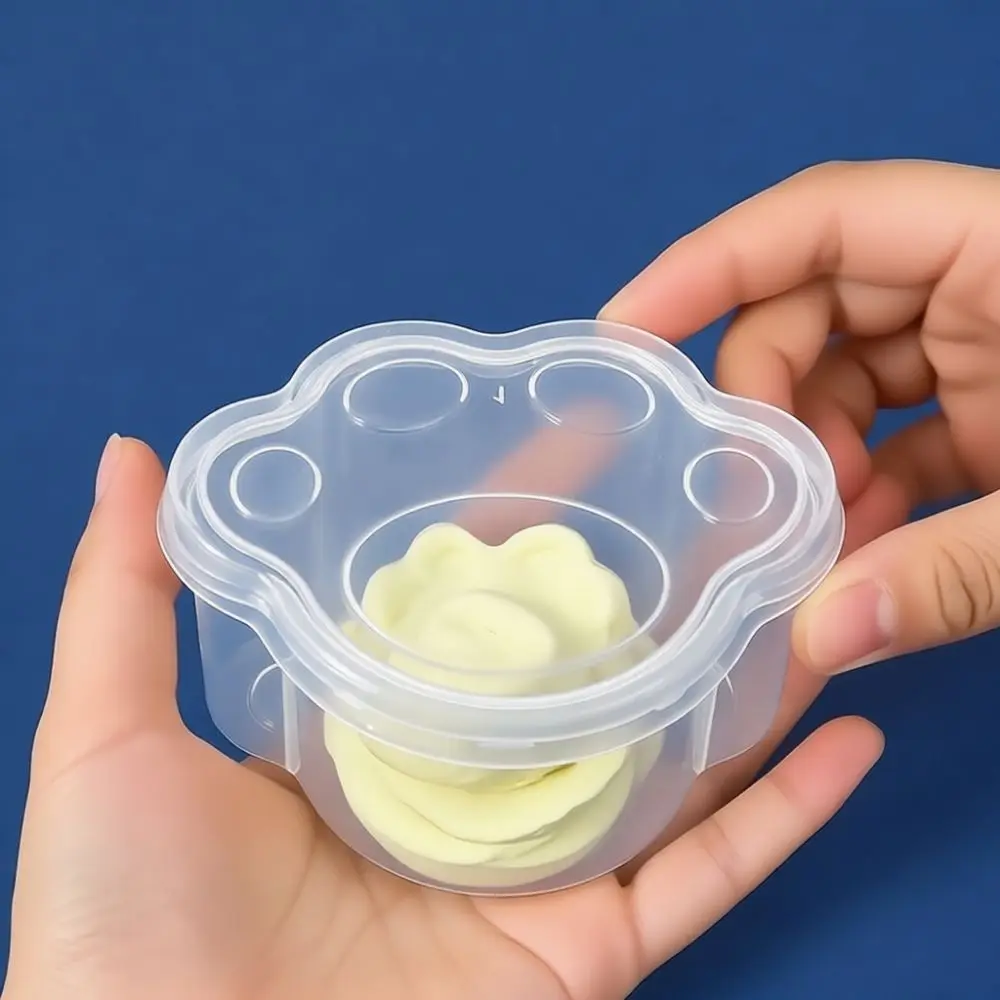 Plastic Divided Storage Box For Polymer Clay Putty Fluffy Slime Containers Airtight Craft Organizer Tools