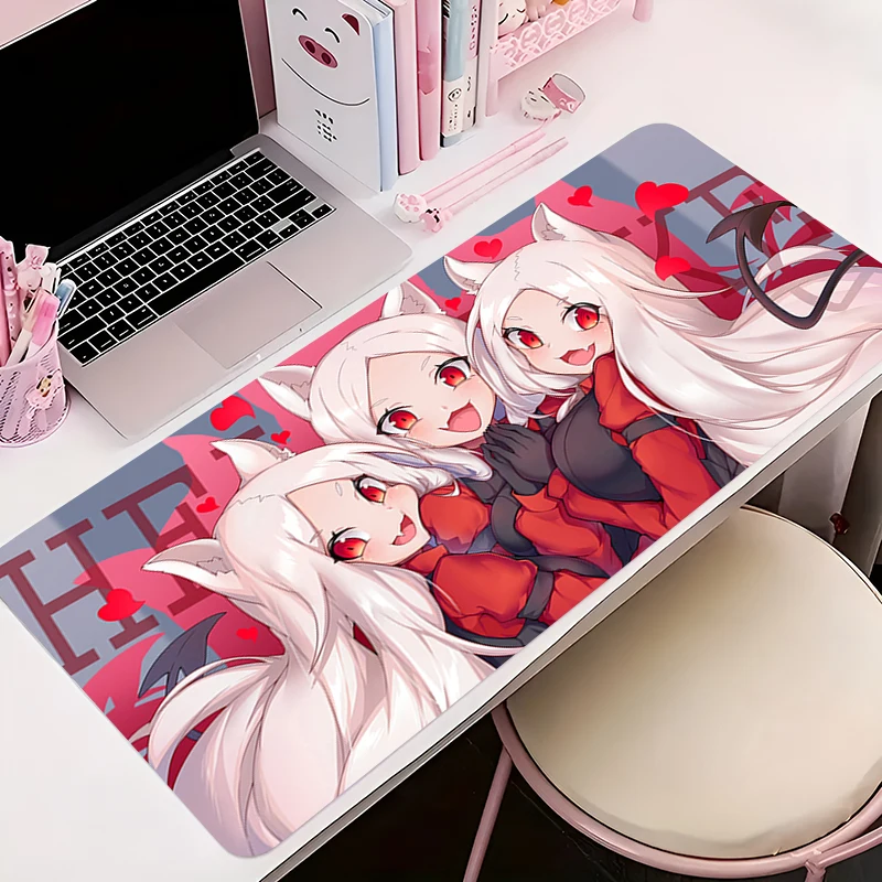 

Anime Mouse Pad Gamer Keyboard Pad Desk H-helltaker Mouse Mat Exquisite Carpet Rubber Tapis Souris Gaming Notbook PC Mousepad