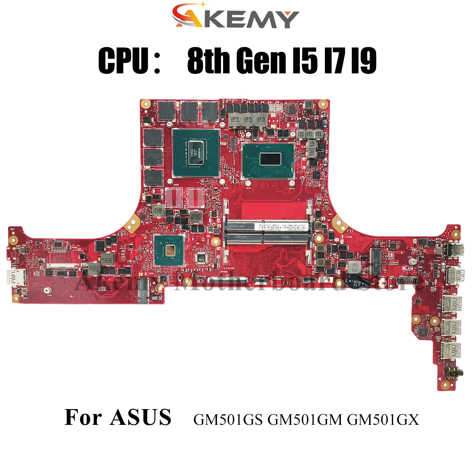

Материнская плата для ноутбука GM501GM для ASUS ROG Zephyrus M15 GM501G GM501GV GM501GS GM501G GM501GM GM501GX MW501G, материнская плата I5 I7 I9 CPU